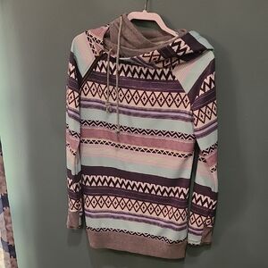 AMPERSAND AVE Multicolor Patterned Hoodie